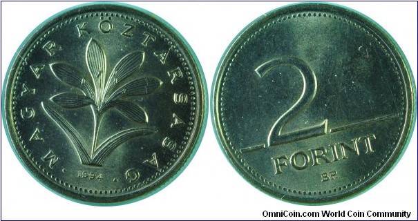 Hungary 2Forint-km693-1994