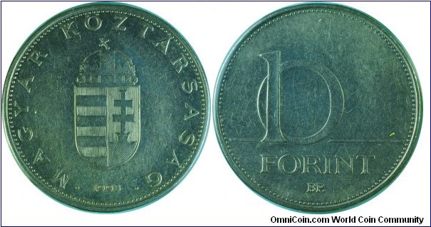 Hungary10Forint-km695-1993