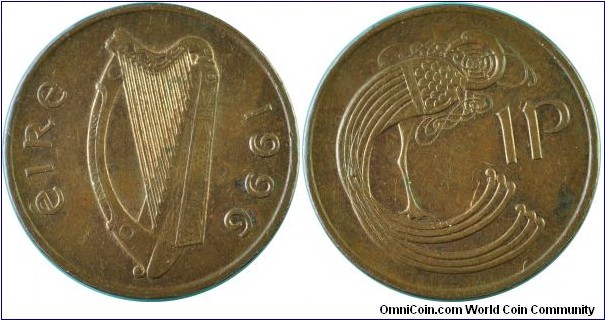 Ireland 1Penny-km20a-1996