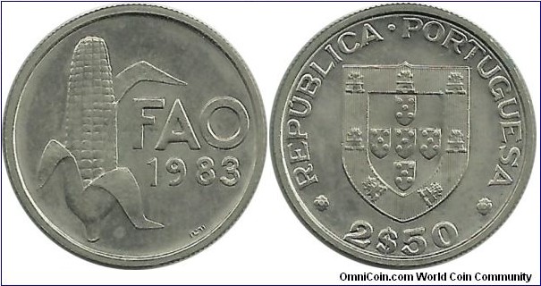 Portugal 2,50 Escudos 1983 FAO