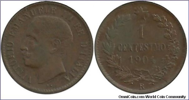 Italy  1 Centesimo 1904R