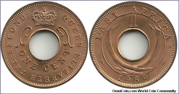 British East Africa 1 Cent 1959KN