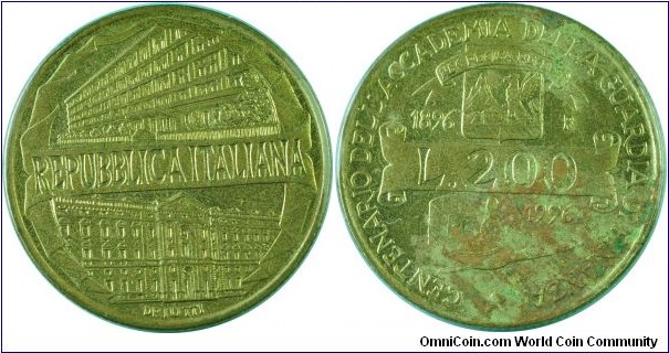 Italy200Lire-CustomServiceAcademy-km184-1996