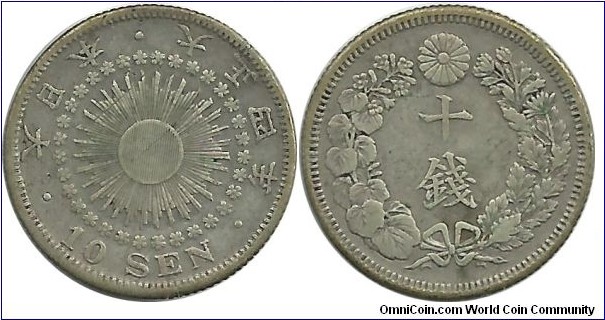 Japan 10 Sen Taisho-4 (1915)