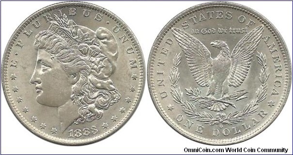 USA 1 Dollar 1883O
Mintmark: 