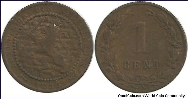 Nederland 1 Cent 1883
