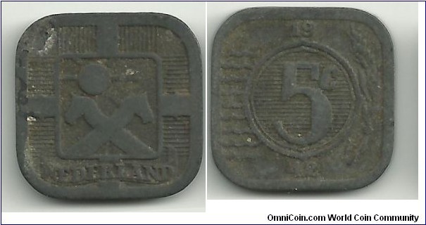 Nederland 5 Cents 1942