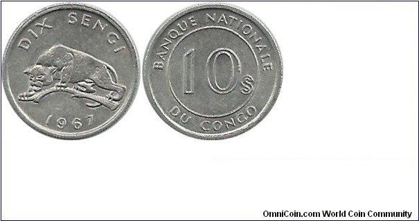 Congo 10 Sengi 1967