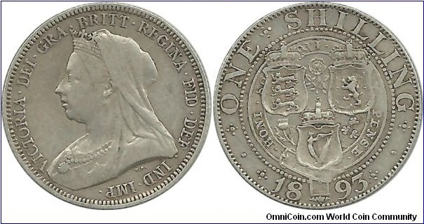 Great Britain 1 Shilling 1893