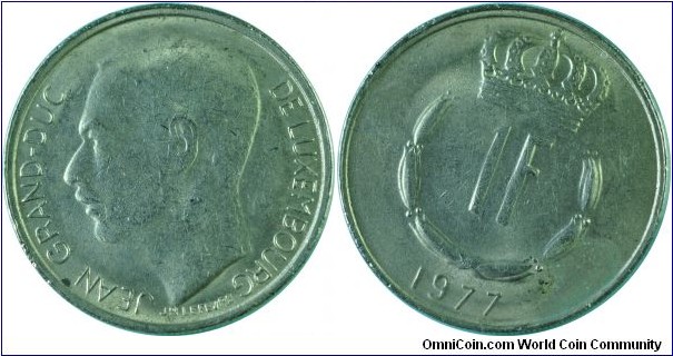 Luxembourg1Franc-km55-1977