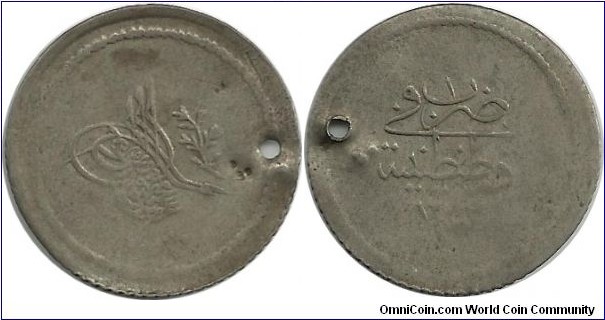 Ottoman 1½ Kurus 1255-1 (1840)