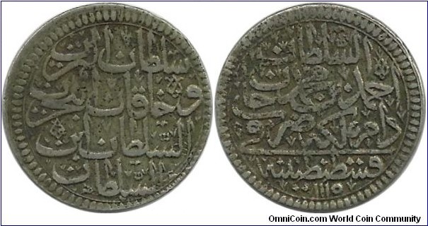 Ottoman 10 Para 1115
(1704)