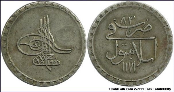 Ottoman 40 Para 1171-83 (1758)