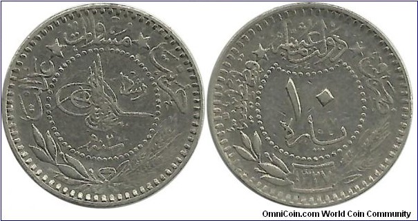 Ottoman 10 Para 1327-2
(1911)