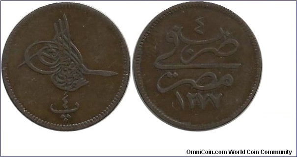 Ottoman-Egypt 4 Para 1277-4 (1865)
