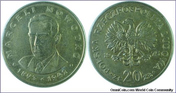 Poland20Zloty-MarceliNowotko-y69-1975
