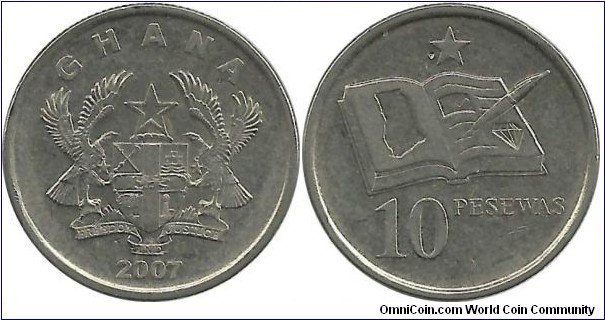 Ghana 10 Pesewas 2007