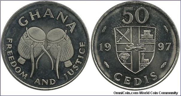 Ghana 50 Cedi 1997