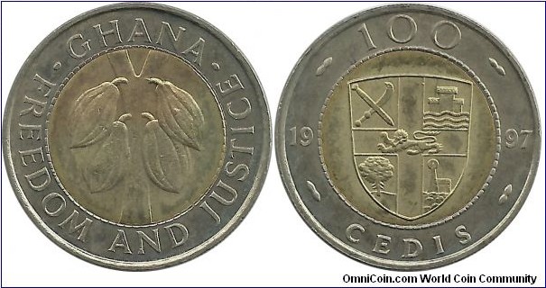 Ghana 100 Cedi 1997