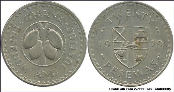 Ghana 20 Pesewas 1979