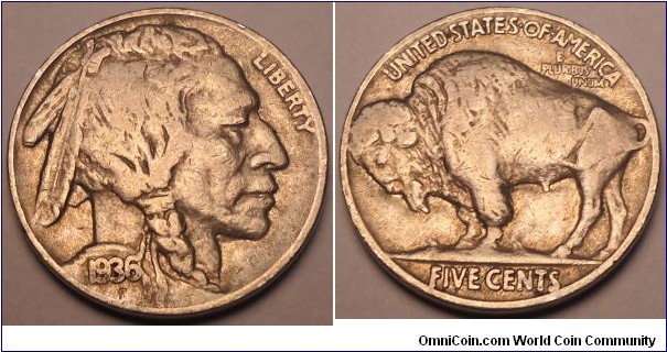 1936 buffalo nickel