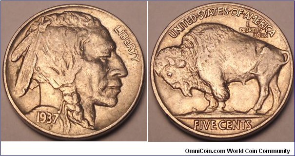 1937 Buffalo nickel