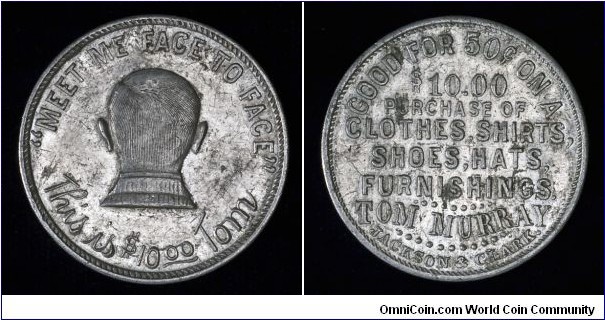 Chicago department store token issued ca. 1930.