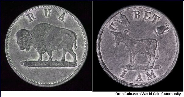 Ancient Independent Order of the Buffaloes token.