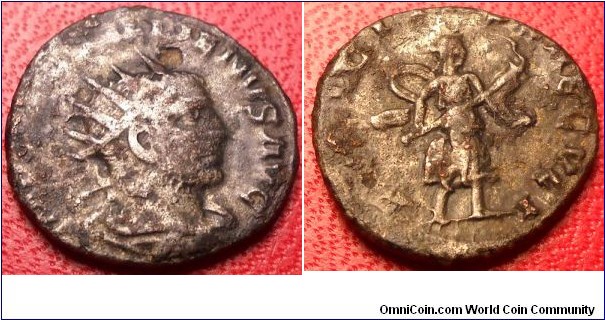 obv. IMP CP LIC GALLIENVS AVG rev. FELICITAS SAECVLI RIC V-1-Minted in Viminacium (Serbia) between 253 and 254