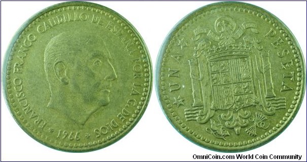 Spain1Pesetas-km796-1966