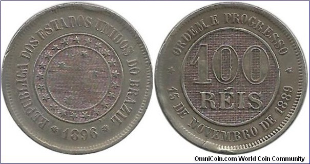 Brasil 100 Reis 1896