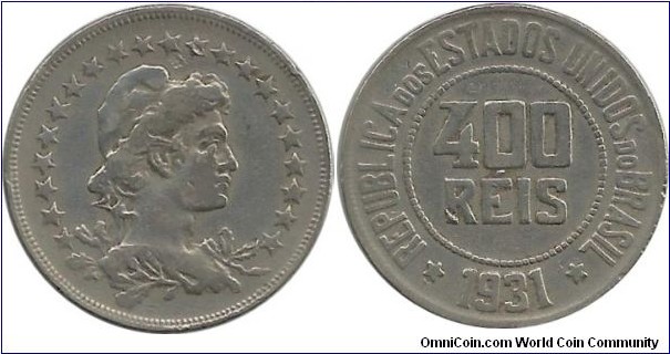 Brasil 400 Reis 1931