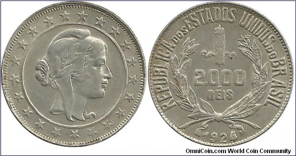 Brasil 2000 Reis 1924