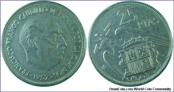 Spain25Pesetas-km787-1957