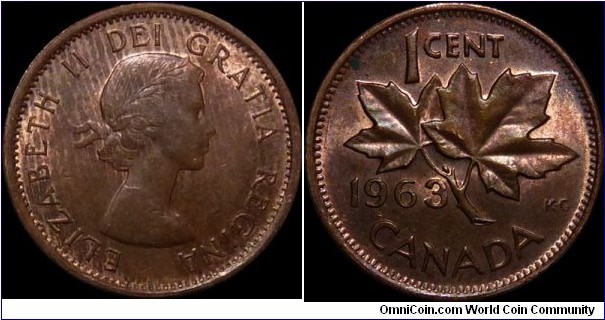 Canada 1 Cent 1963 - 2011 Circulation Find