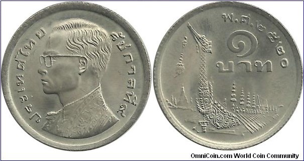 Thailand 1 Baht 2520(1977)