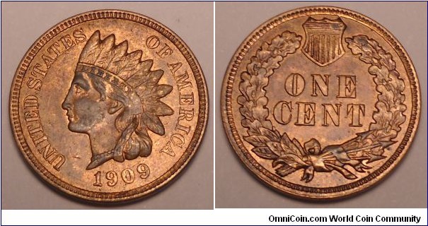 1909 Indian Cent