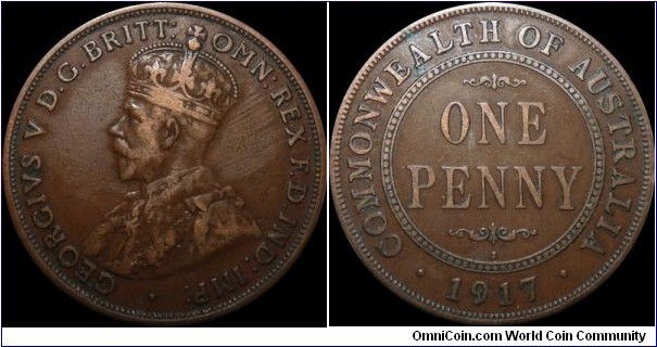 Australia One Penny 1917-I