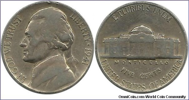 USA 5 Cents 1941