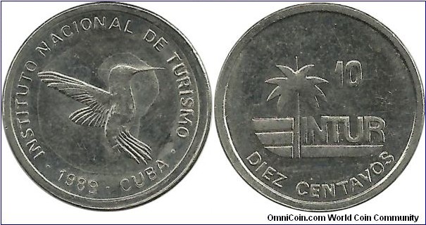 Cuba 10 Centavos 1989