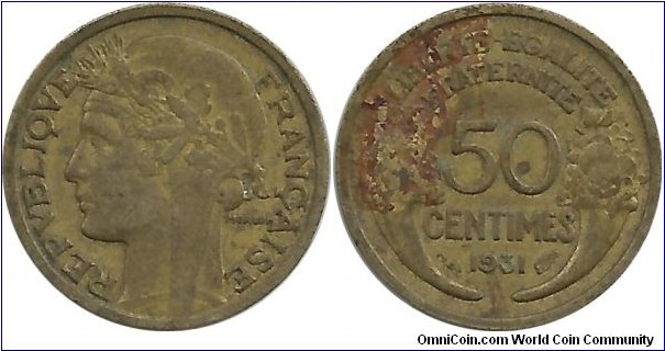 France 50 Centimes 1931