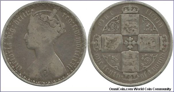 GBritain 1 Florin 1872