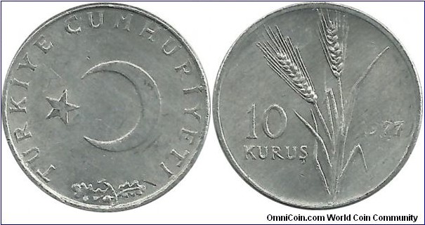 Türkiye 10 Kurus 1977