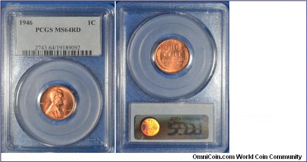 1946 Lincoln Cent MS64RD