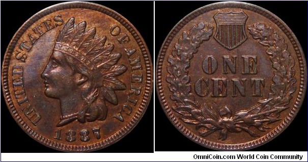 ~SOLD~ USA 1 Cent 1887