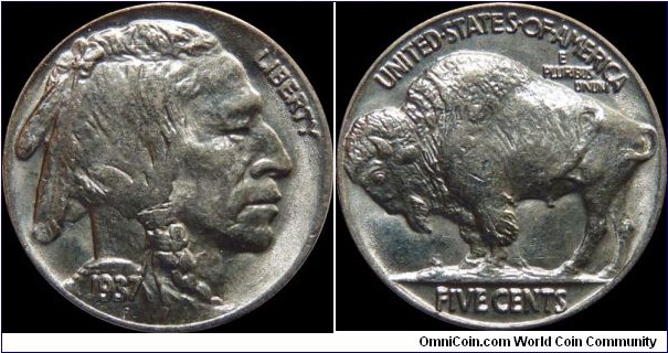 USA 5 Cents 1937
