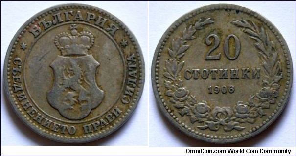 20 stotinki.
1906