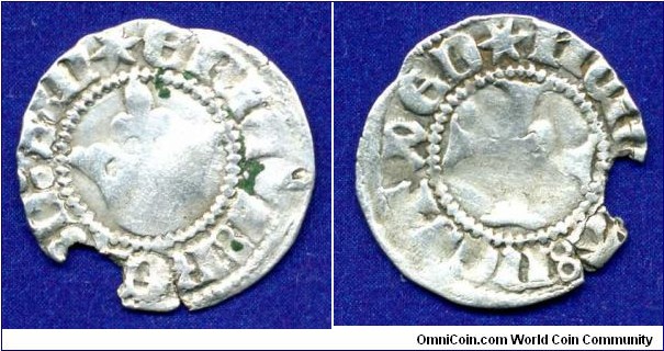 Sterling (3 pfennig).
Eric VII, of Pomerania (1396-1439).
Naestved (south Zealand) mint.


Ag.
