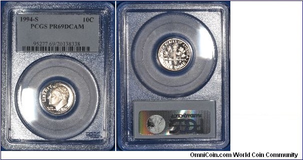 Roosevelt Dime PR69DCAM