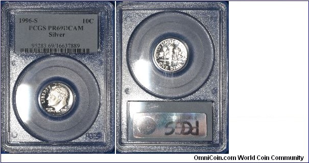 Roosevelt Dime - Silver PR69DCAM